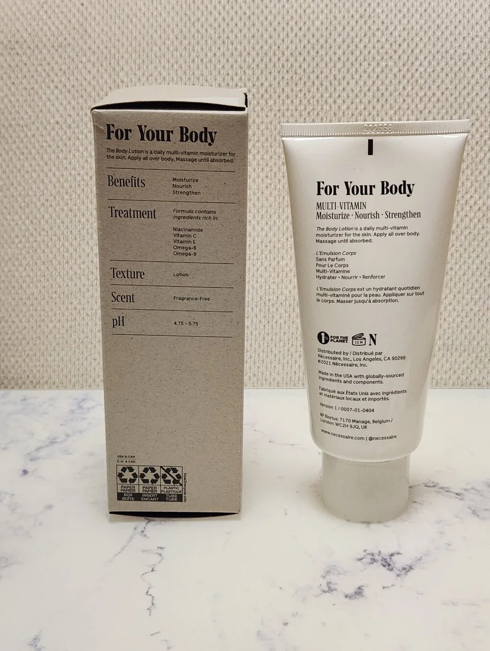 Necessaire The Body Lotion  6.8 oz Sealed